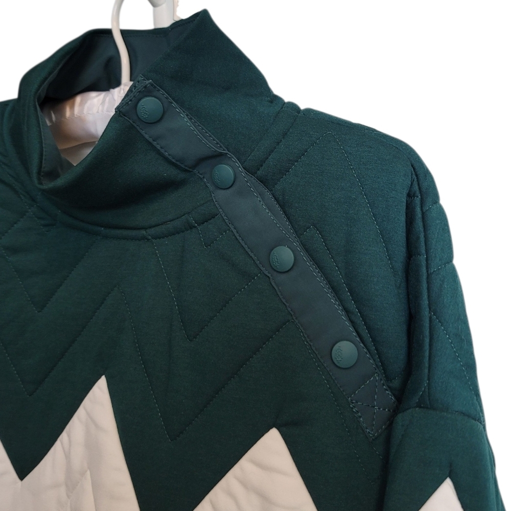 🆕️ Free People Movement Zig Zag Pullover in Evergreen Combo - Picture 9 of 15